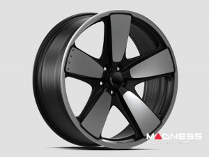 Volkswagen ID. BUZZ Custom Wheels - Kahn Design - Fukhs - Forged Alloy Wheels - 22" - Satin Black/ Diamond Cut